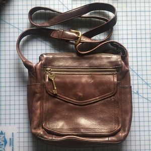 Fossil leather bag